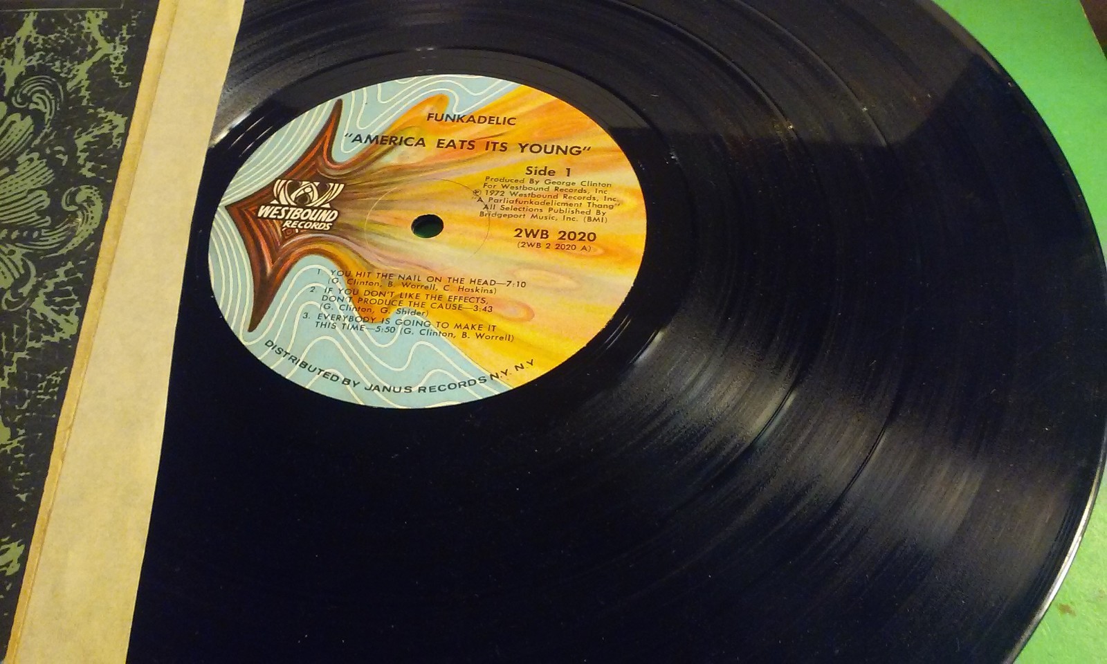 Funkadelic America Eats Its Young 2xLp 1972 Westbound 2WB 2020 VG/VG Scarce