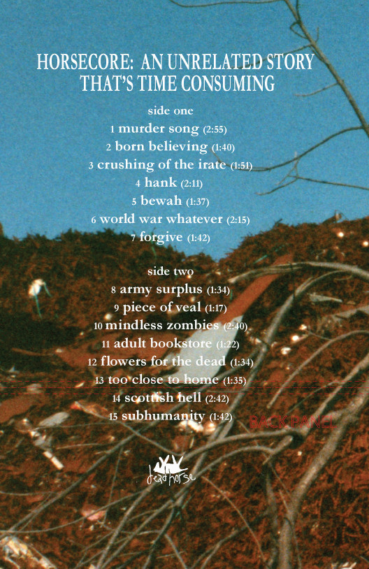 Dead Horse Hellfire Red LP HORSECORE: AN UNRELATED STORY THAT’S TIME CONSUMING