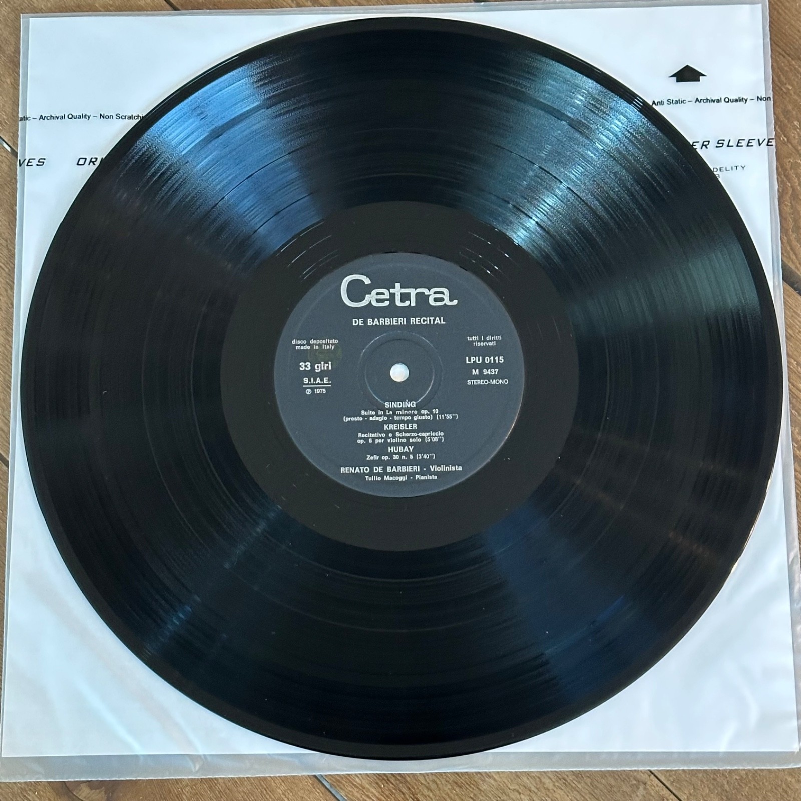 Renato De Barbieri Recital NM-! ED1 Certa lp LPU 0115 DG Italy Tullio Macoggi