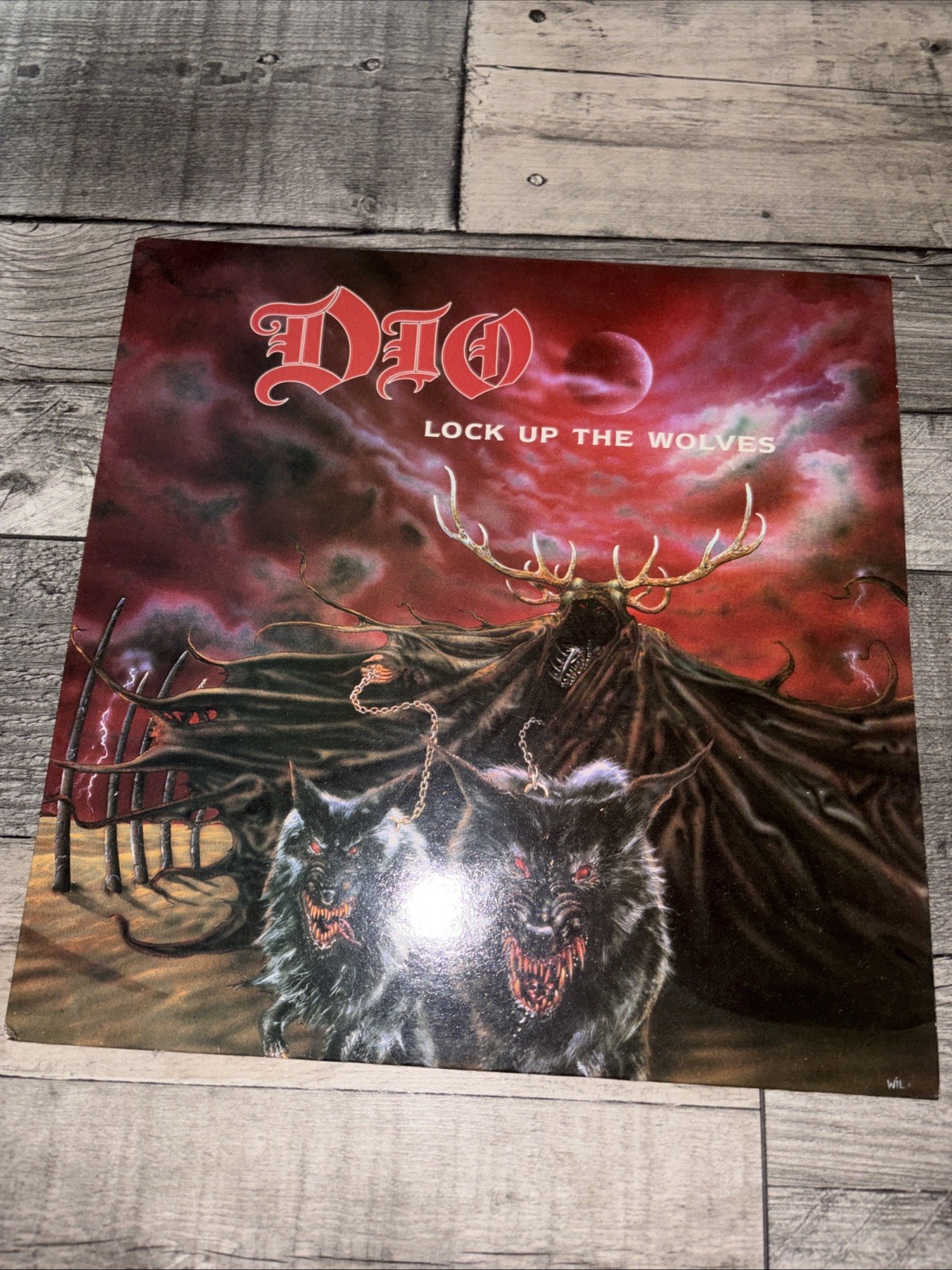 Dio – Lock Up The Wolves – 12” Vinyl Record LP – 1990 Vertigo UK 1st – Complete
