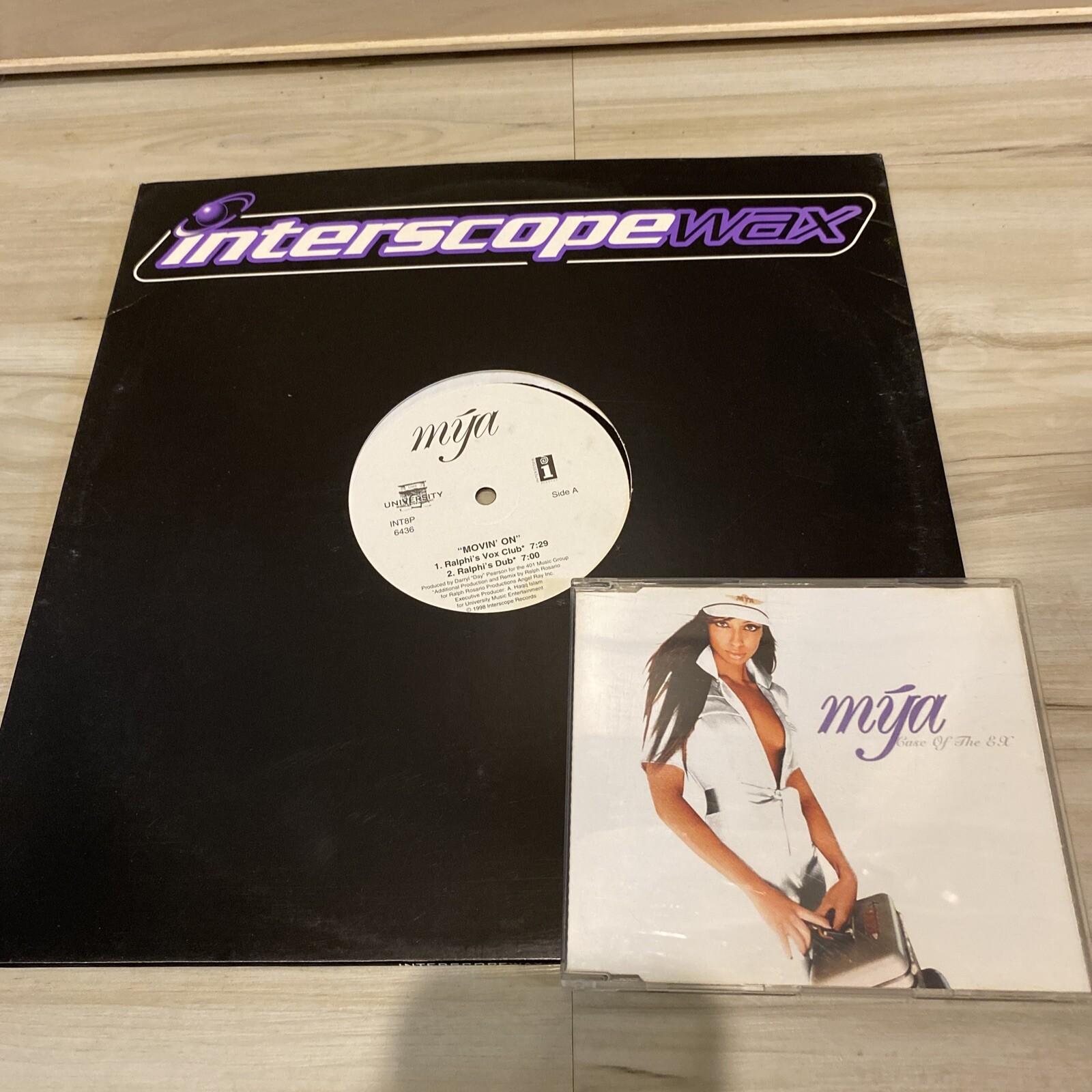 Mya CD & Vinyl Lot- Moving’ On Remixes VG+ & Case Of The Ex IMPORT Maxi CD