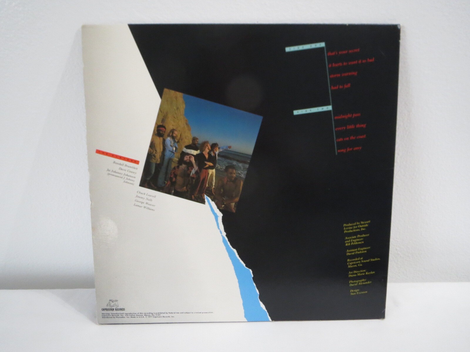 Sea Level Cats On The Coast Vinyl LP Record Album Original Terre Haute Pressing