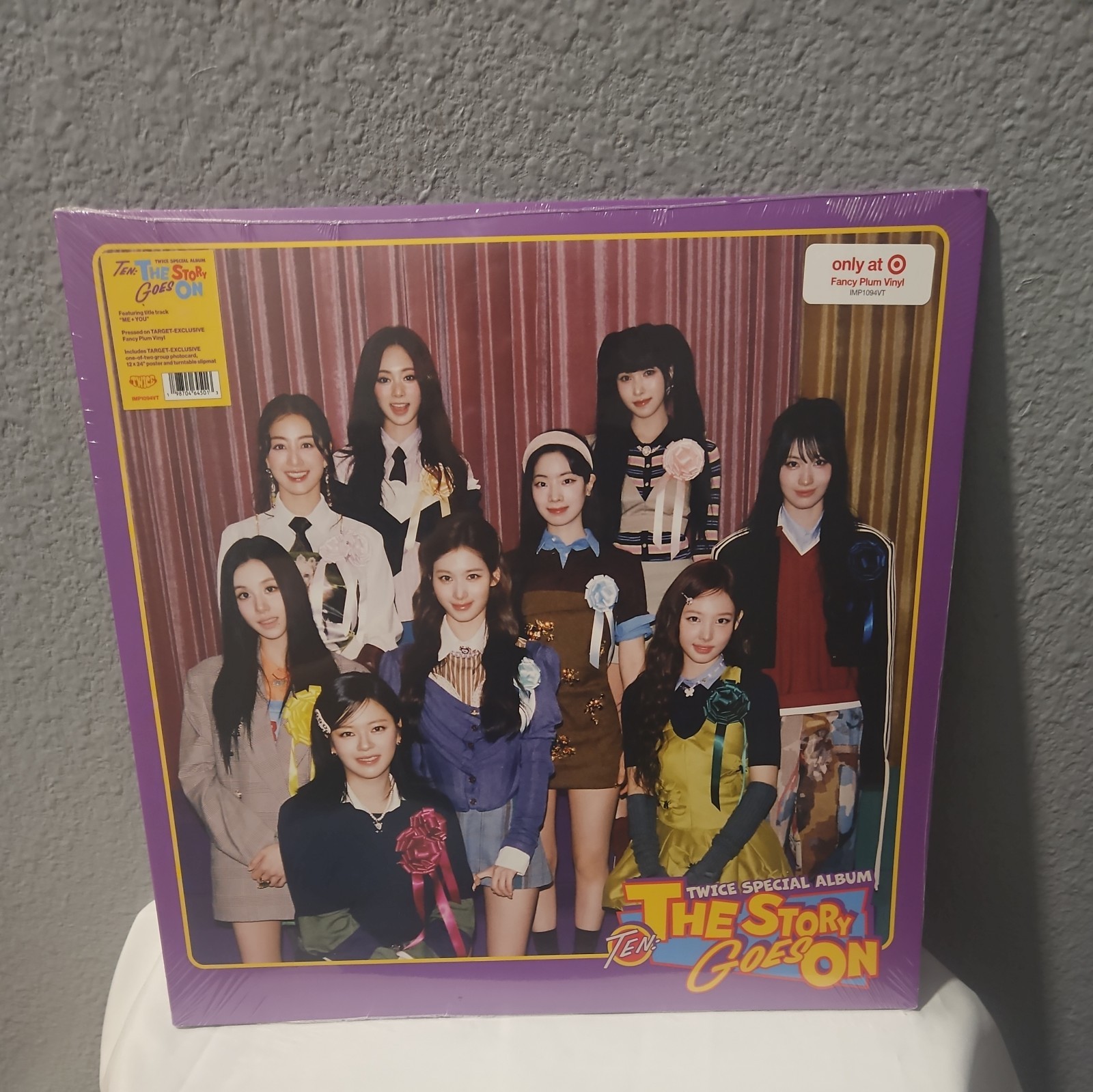 Twice “Ten: The Story Goes On” Vinyl LP Fancy Plum, Photocard, Poster, Slipmat
