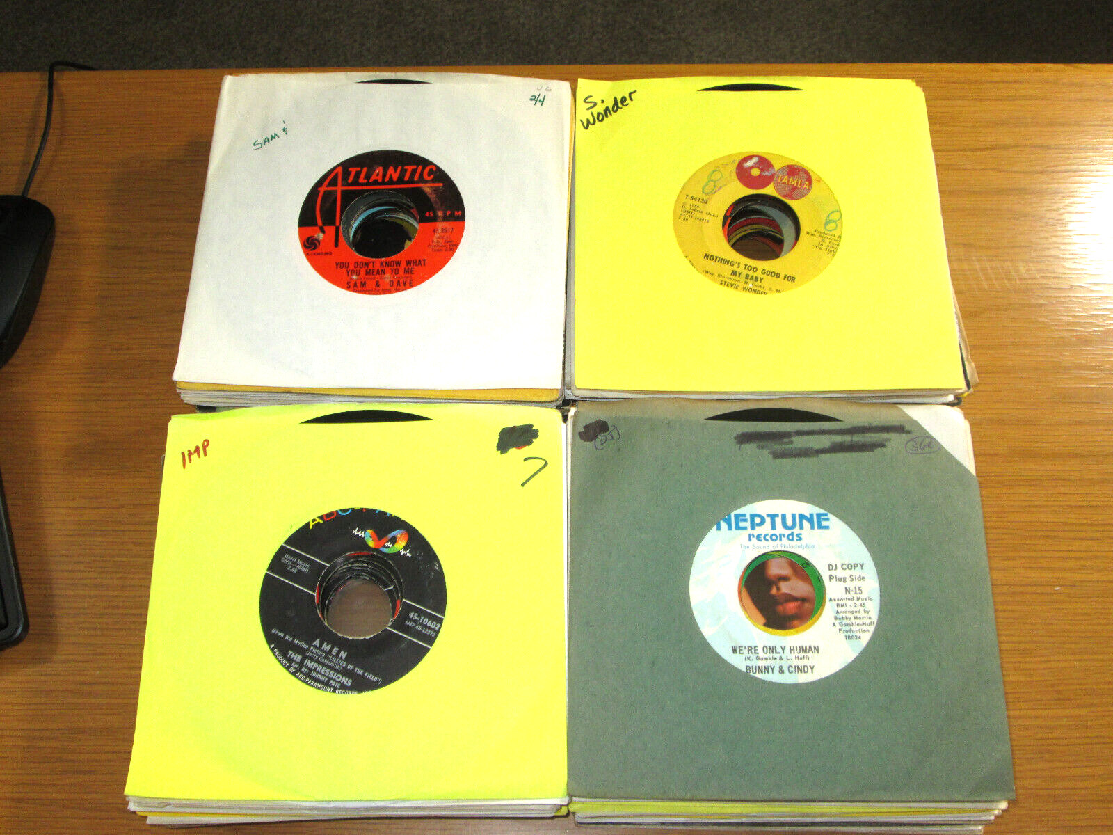 LOT #3 of 100 DIFFERENT SOUL 45 RPMs –