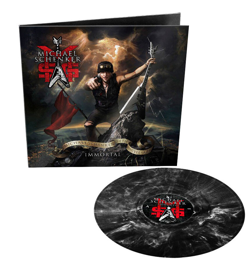 MSG (MICHAEL SCHENKER GROUP) – IMMORTAL, BLACK/WHITE MARBLED LP, 1000 COPIES!