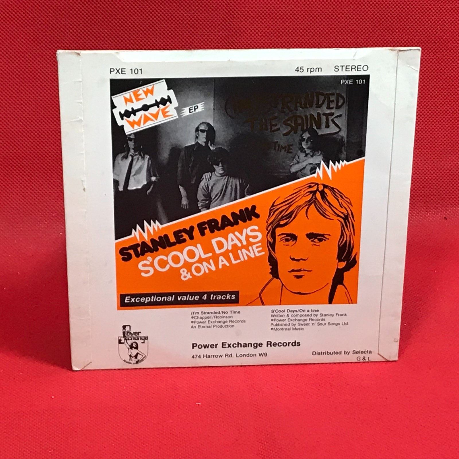 STANLEY FRANK S’cool Days New Wave EP 1977 UK 7″ Vinyl THE SAINTS (I’m) Stranded