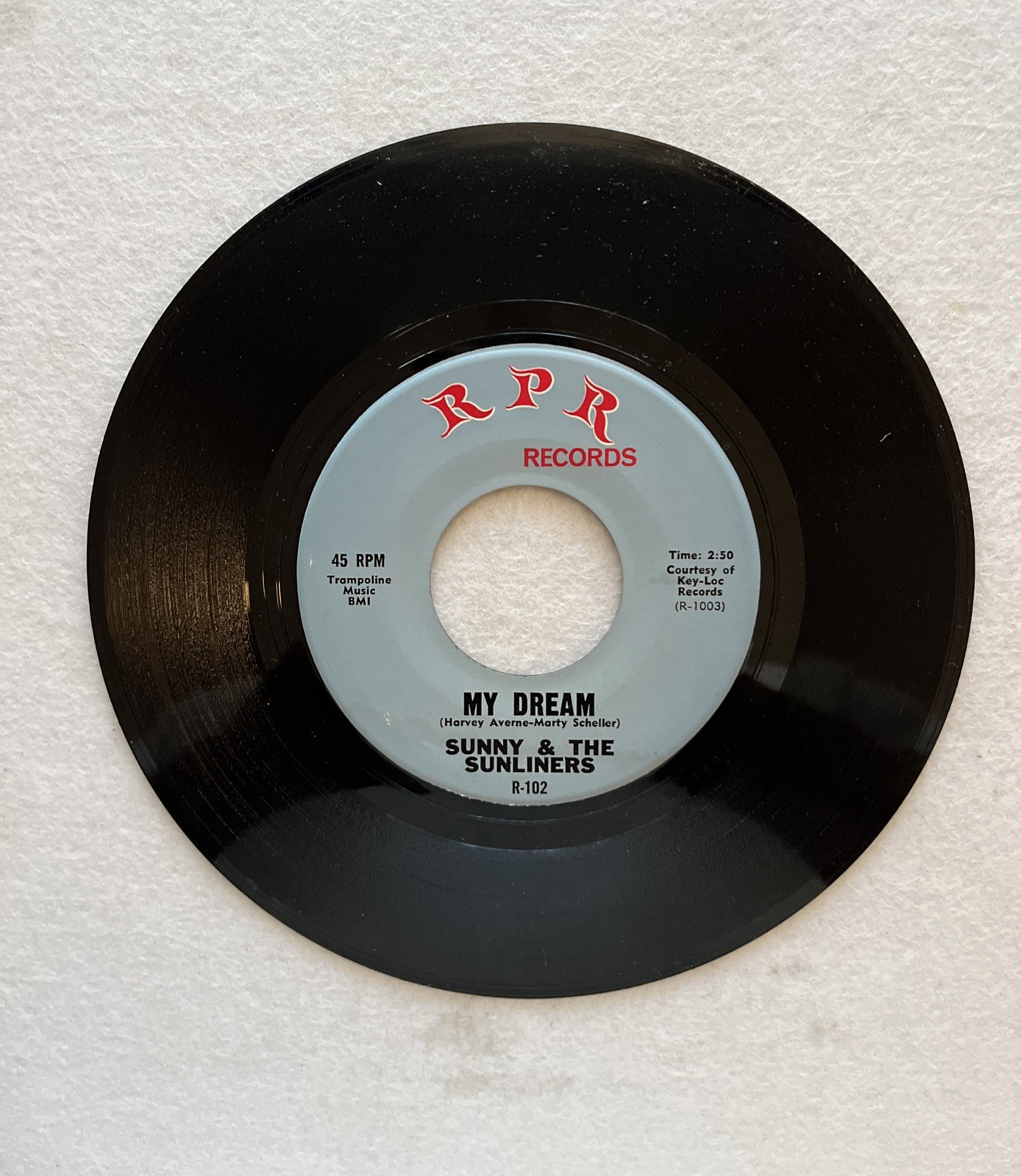 Sunny &The Sunliners “My Dream” Chicano R&B Soul Tejano Record