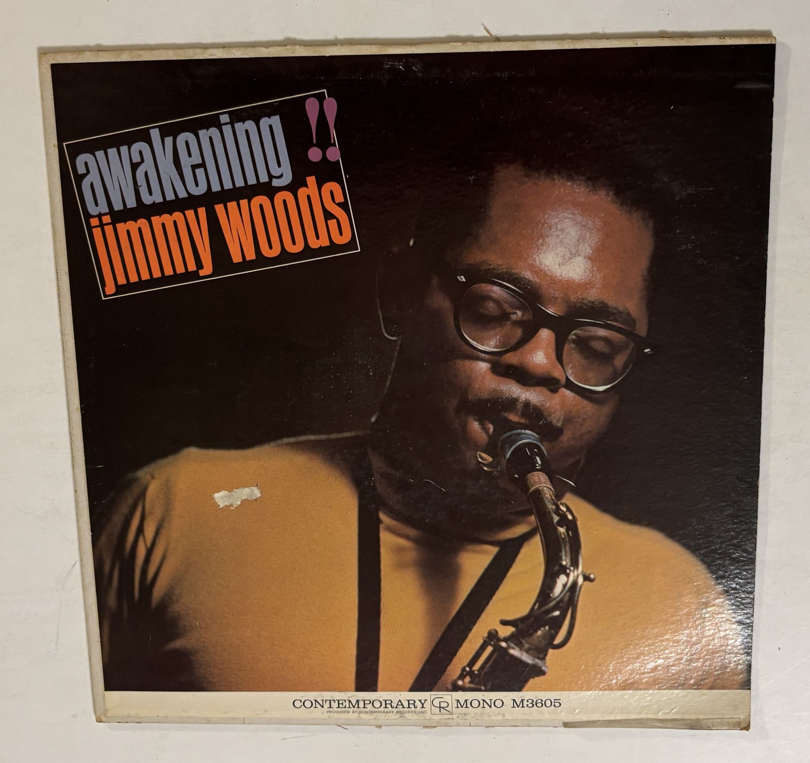 Jimmy Woods Awakening Original Mono M3605 Contemporary Records Jazz LP Vinyl G+