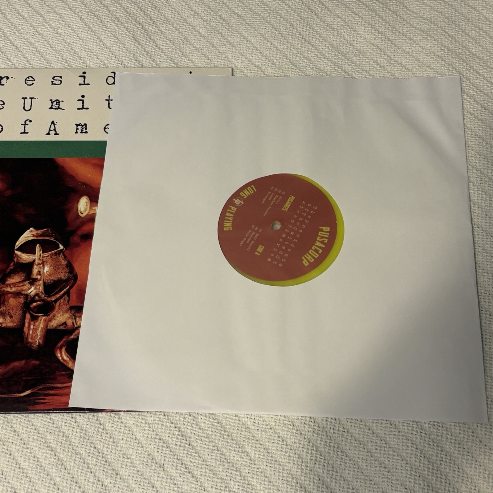 The Presidents Of The United States Of America Neon YELLOW vinyl LP Limited 90s