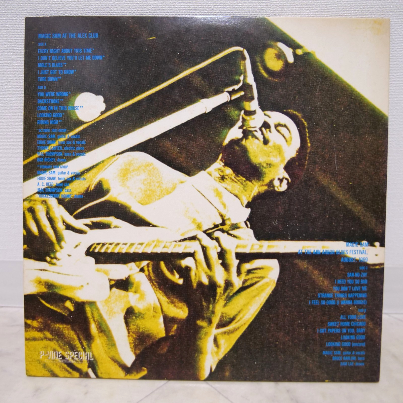 MAGIC SAM / LIVE JAPAN ISSUE DOUBLE LP W/INSERT