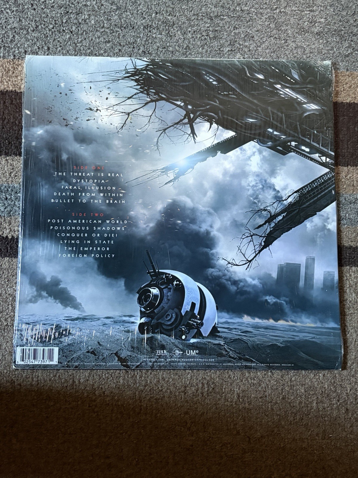 MEGADETH • Dystopia • 2016 Vinyl LP – First Edition With Hype Sticker