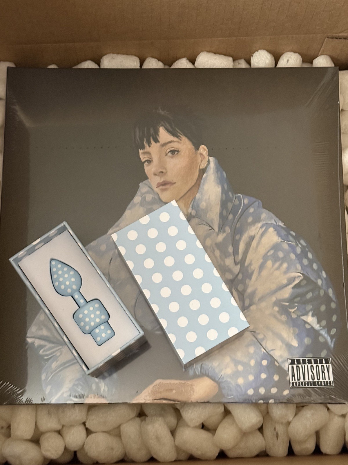 Bundle NEW Lily Allen West End Girl Polka Dot Vinyl Record Sealed with usb
