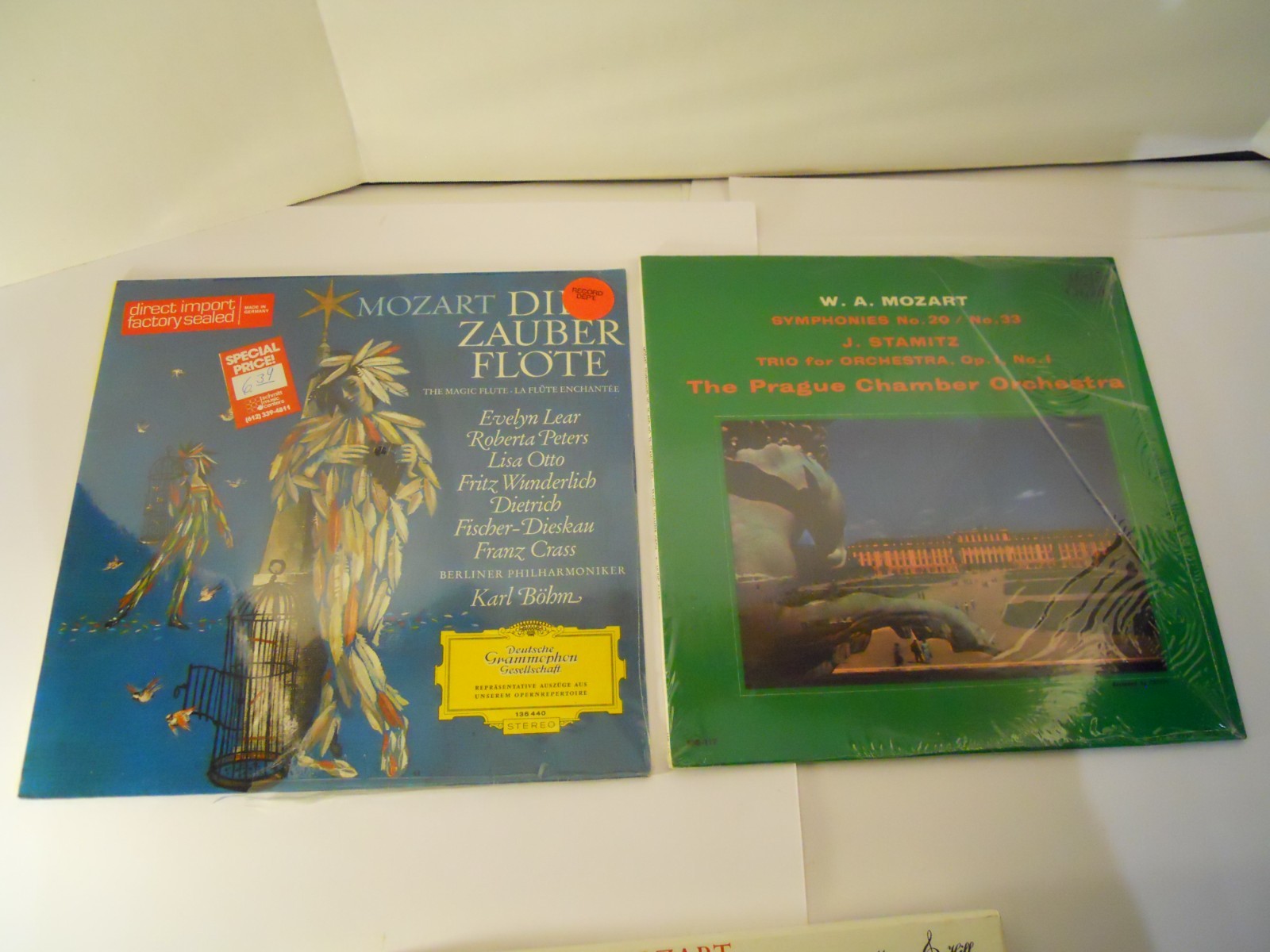 Mozart LOT OF 2 Die Zauber Flote Bohm Vinyl LP SEALED + BONUS LP MV638