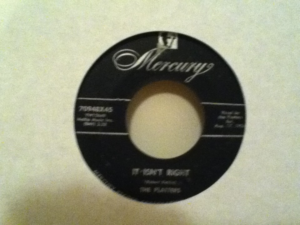 THE PLATTERS 7″ VINYL SINGLE , YOU,LL NEVER NEVER KNOW / IT ISN,T RIGHT