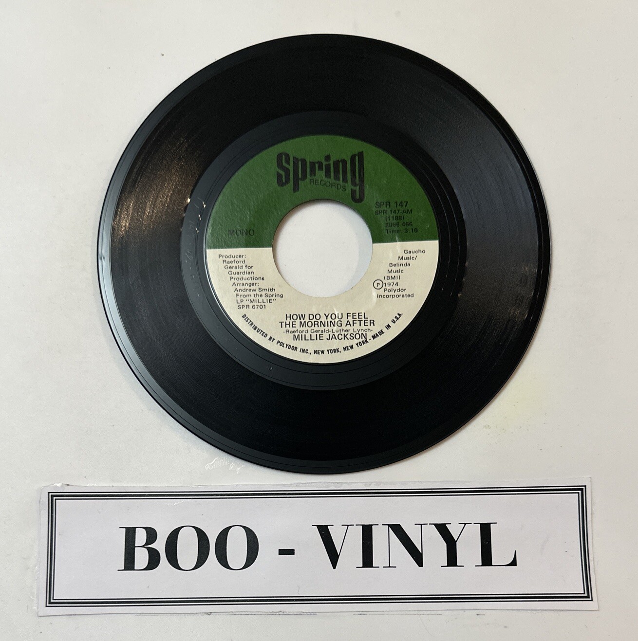 Millie Jackson – How Do You Feel The Morning After 7” Soul Funk Vinyl Record NM