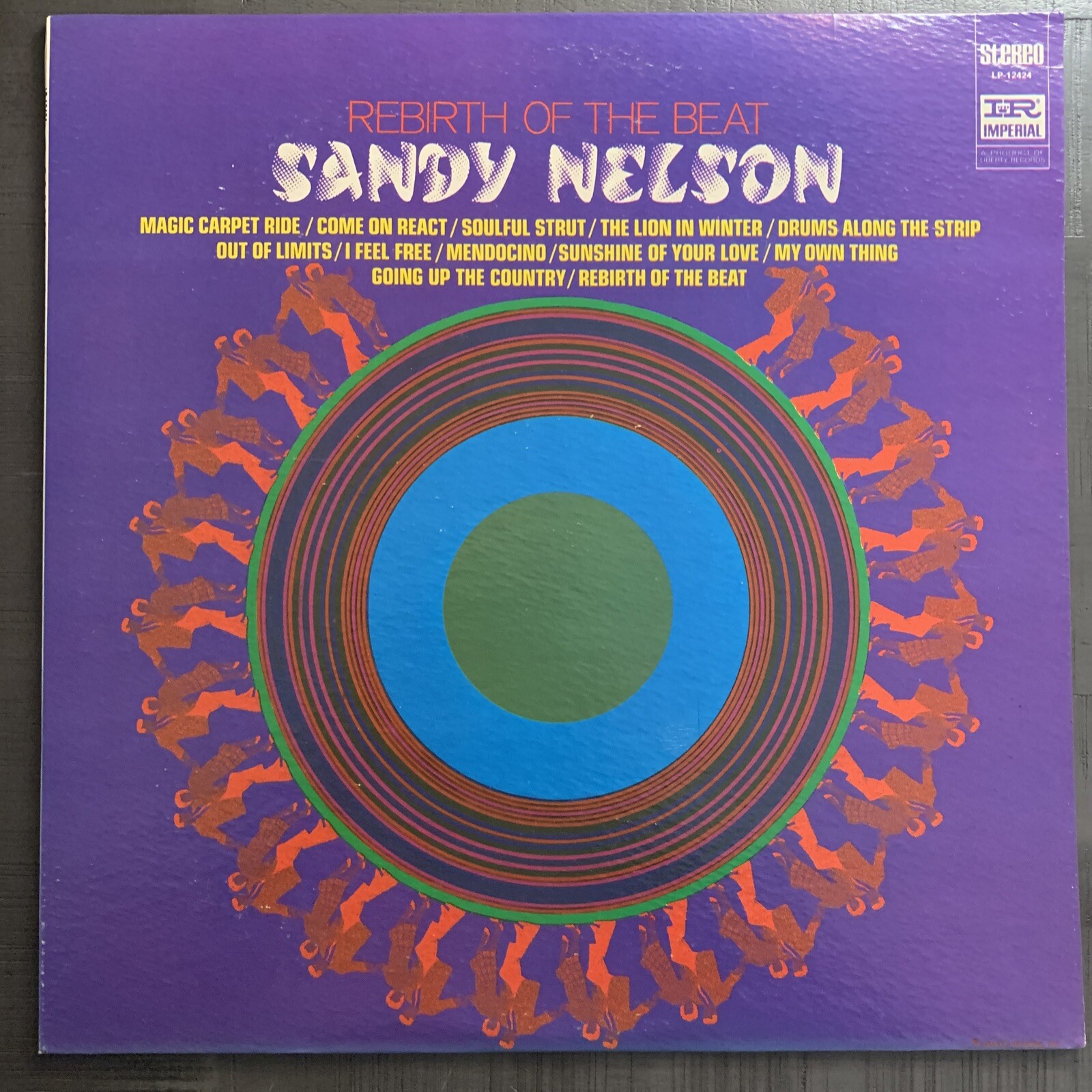 Sandy Nelson – Rebirth of the Beat PROMO Original Vinyl LP Nice! VG++