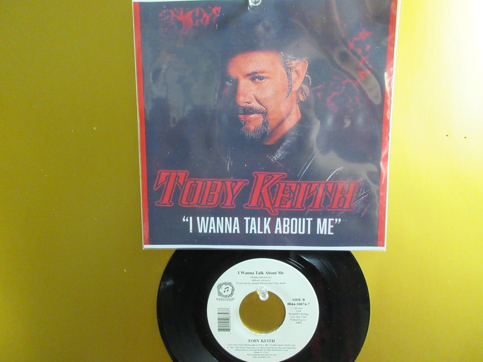 💥TOBY KEITH HIT 45+PICTURE [I WANNA TALK ABOUT ME/I’M JUST TALKIN’] 2001 ! 💥