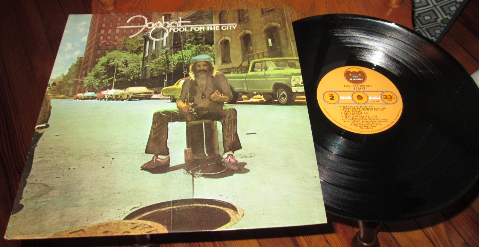 FOGHAT FOOL FOR THE CITY LP NM NEAR MINT US BEARSVILLE VINYL CLASSIC ROCK