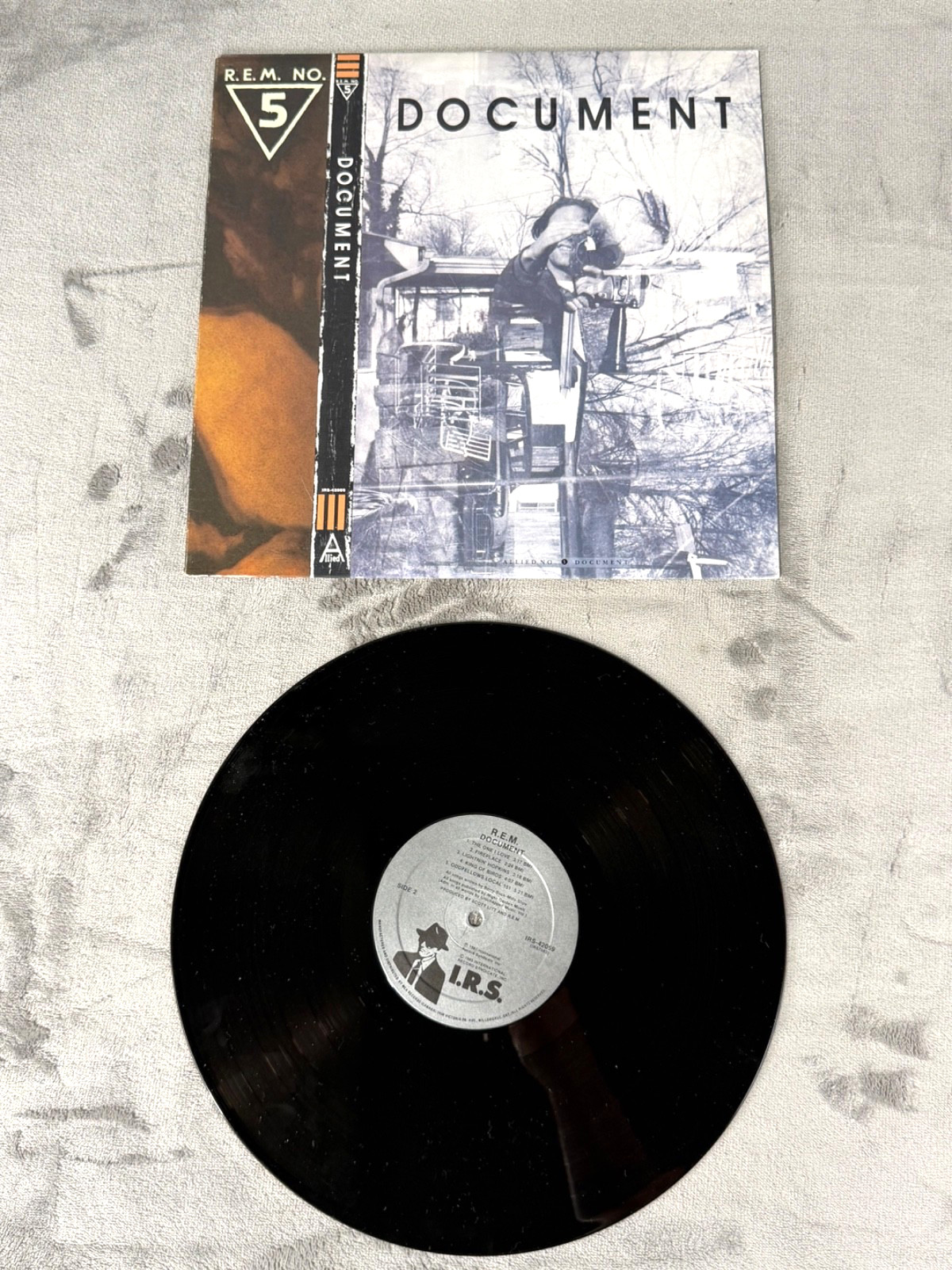 R.E.M. NO. 5 Document Vinyl Record LP REM IRS 42059 1987 VG+