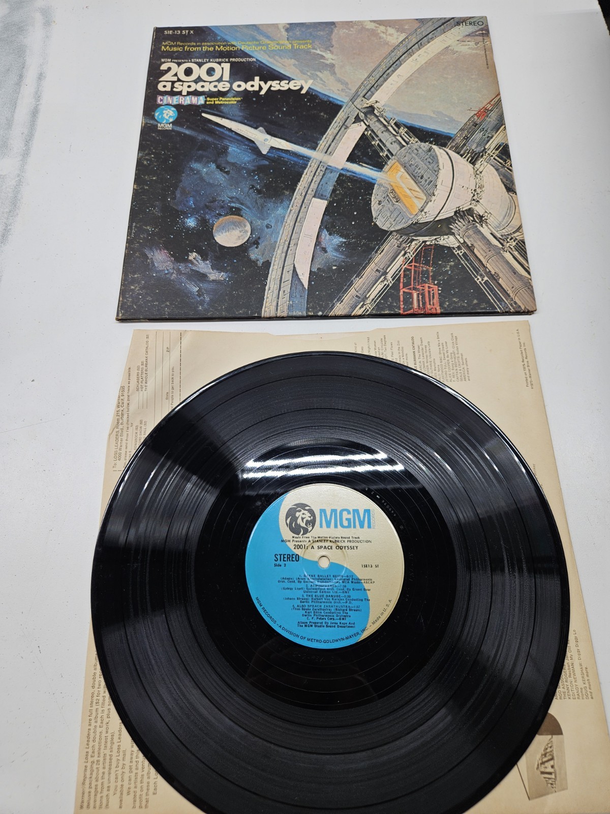2001 A Space Odyssey Soundtrack 1968 MGM S1E-13 MGS 1460 Vinyl LP Vintage Record