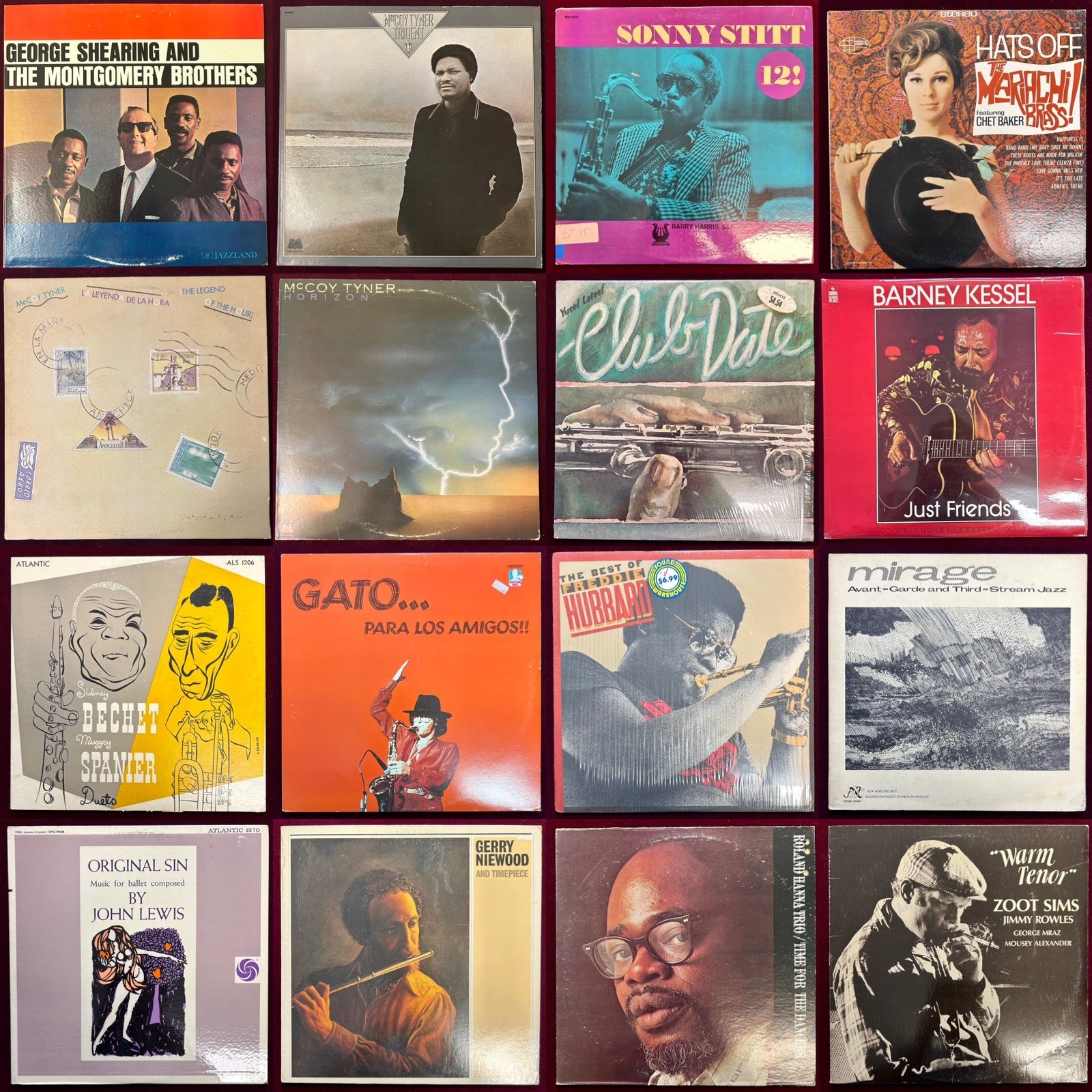 Curated Vintage Jazz Vinyl Record Mystery Box – 4 Albums Various Titles & Labels