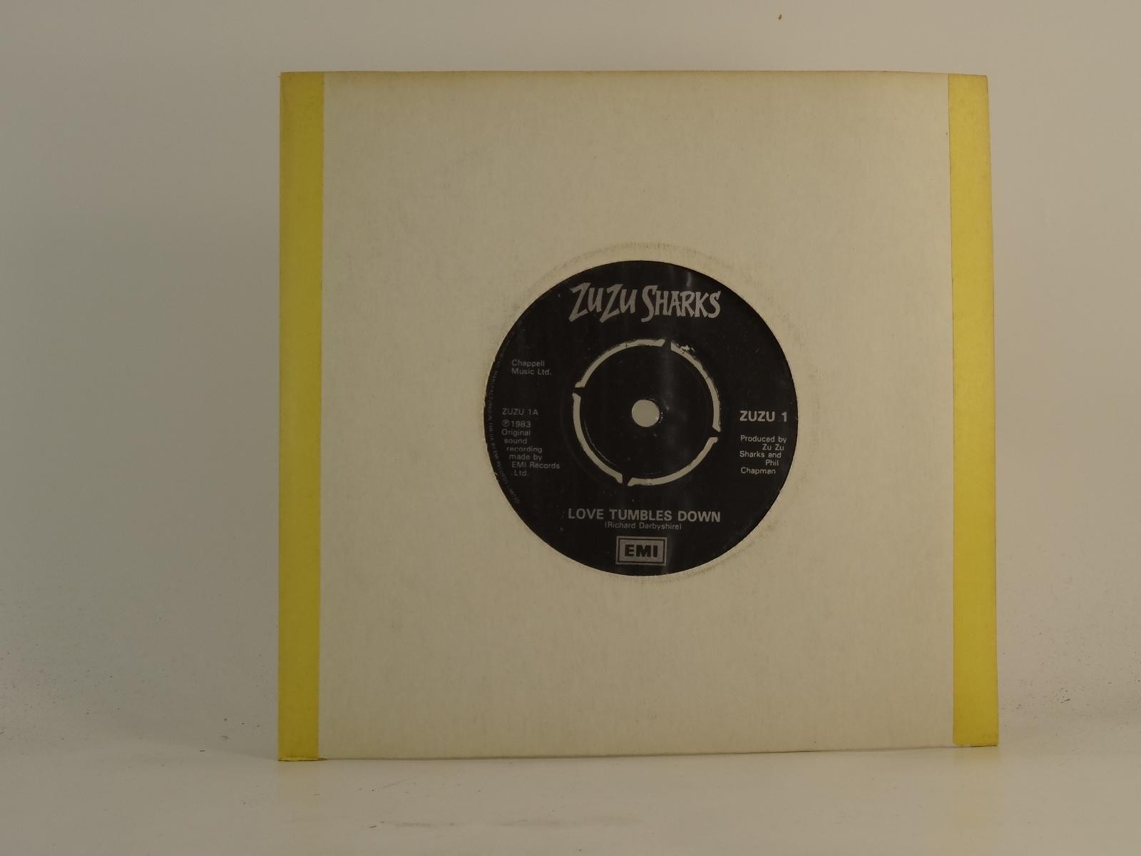 ZUZU SHARKS LOVE TUMBLES DOWN (78) 2 Track 7″ Single including Plain Paper Sleev