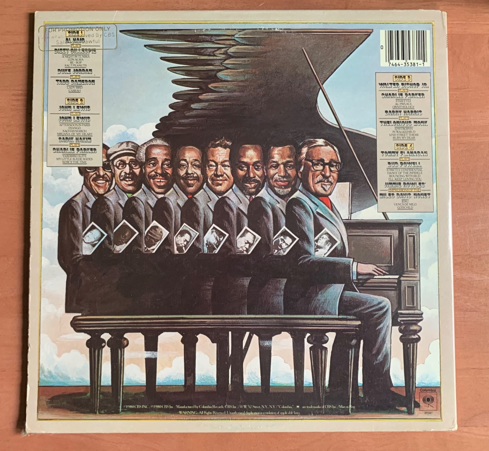 I REMEMBER BEBOP COLUMBIA PROMO LP VINYL RECORD SET 1980 Monk Gillespie Parker