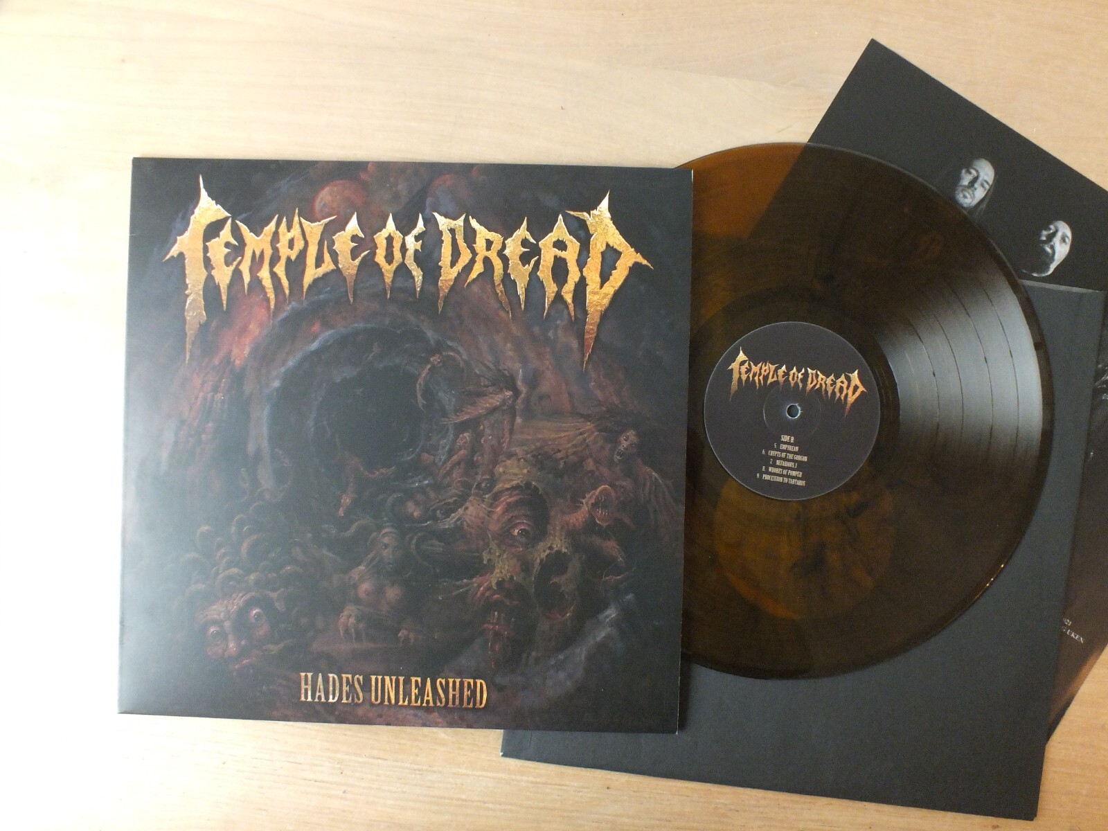 TEMPLE OF DREAD – Hades Unleashed Orange/Black Marbled LP Vinyl mint-
