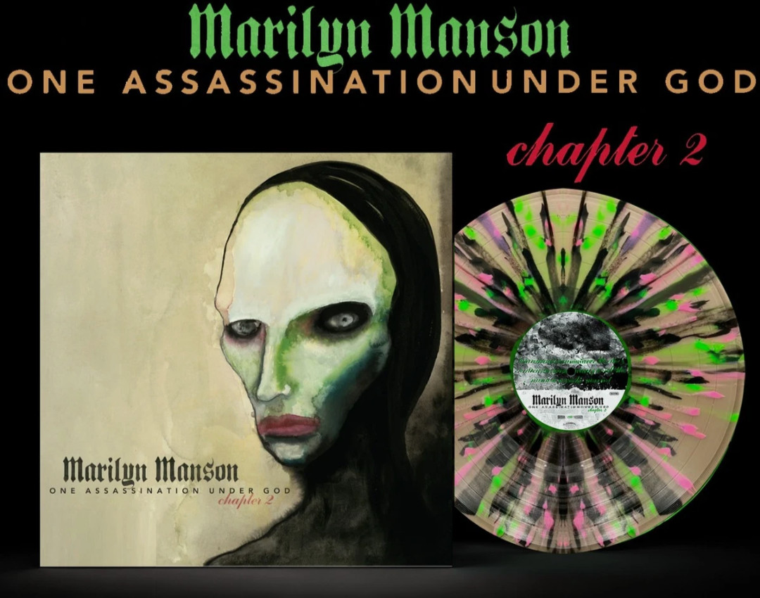 Marilyn Manson Chapter 2 TanBlackPink Neon Splatter 1K Worldwide nine inch nails