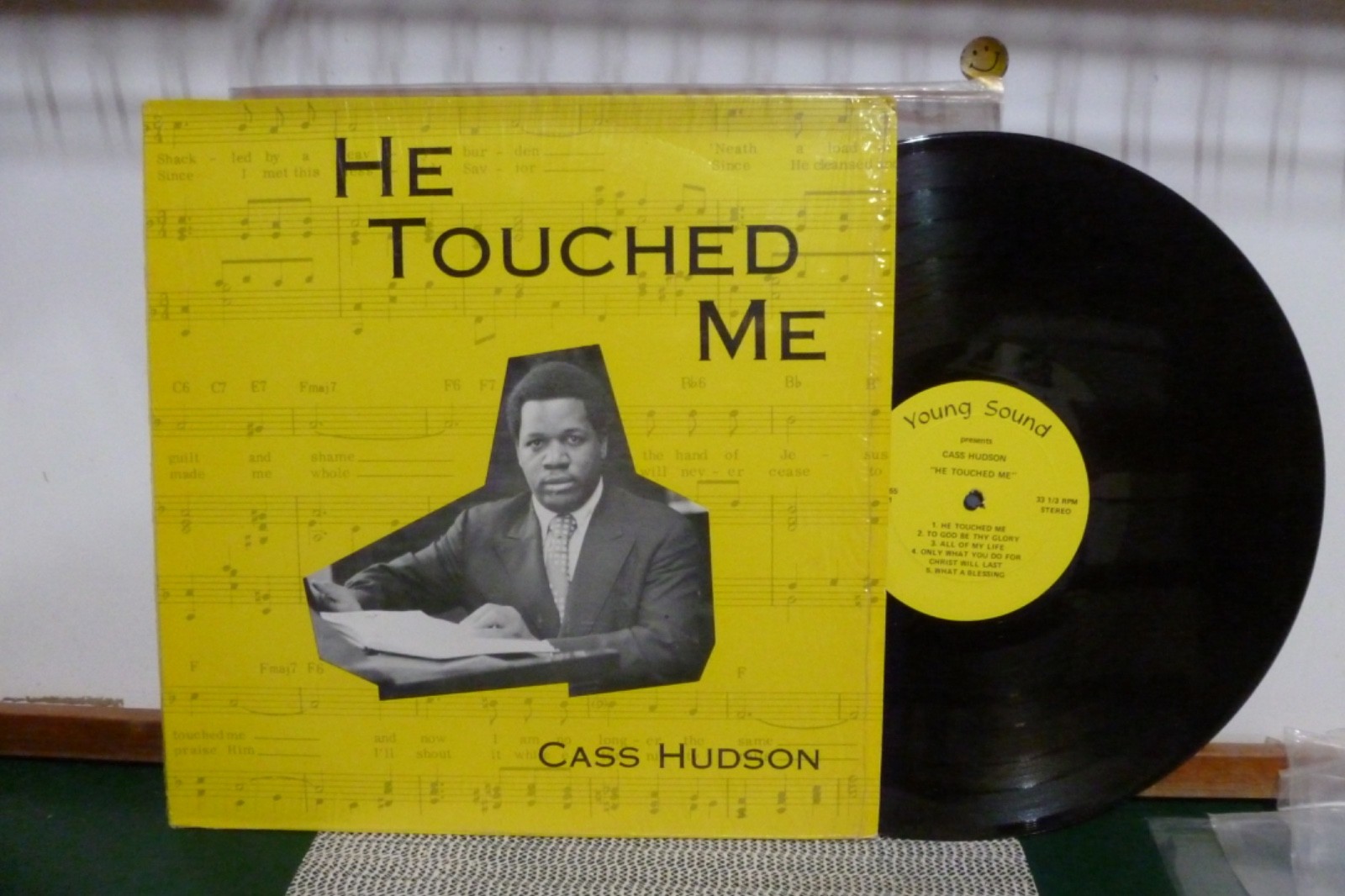 CASS HUDSON & ANGELIC THREE HE TOUCHED ME GOSPEL DETROIT. . NEAR MINT. LP