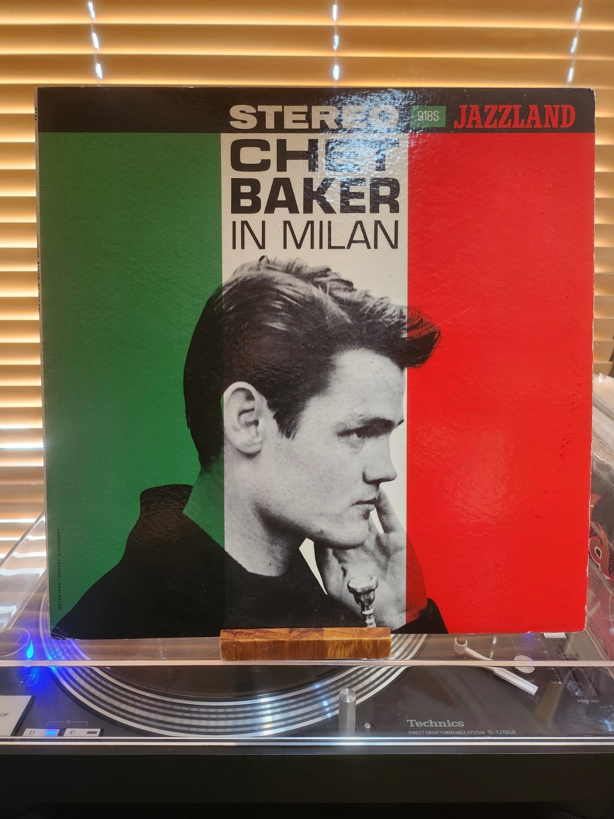 Chet Baker In Milan, 1962 Jazzland Stereo, JLP-9185, VG+/VG+