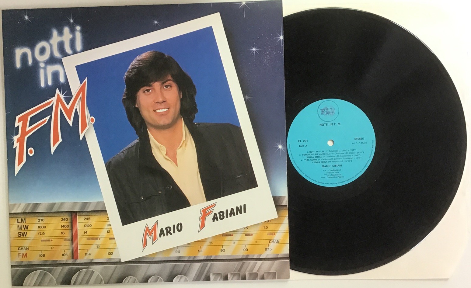 MARIO FABIANI Notti In F.M – LP – Fly – Italy — NM | Italo-disco Rare