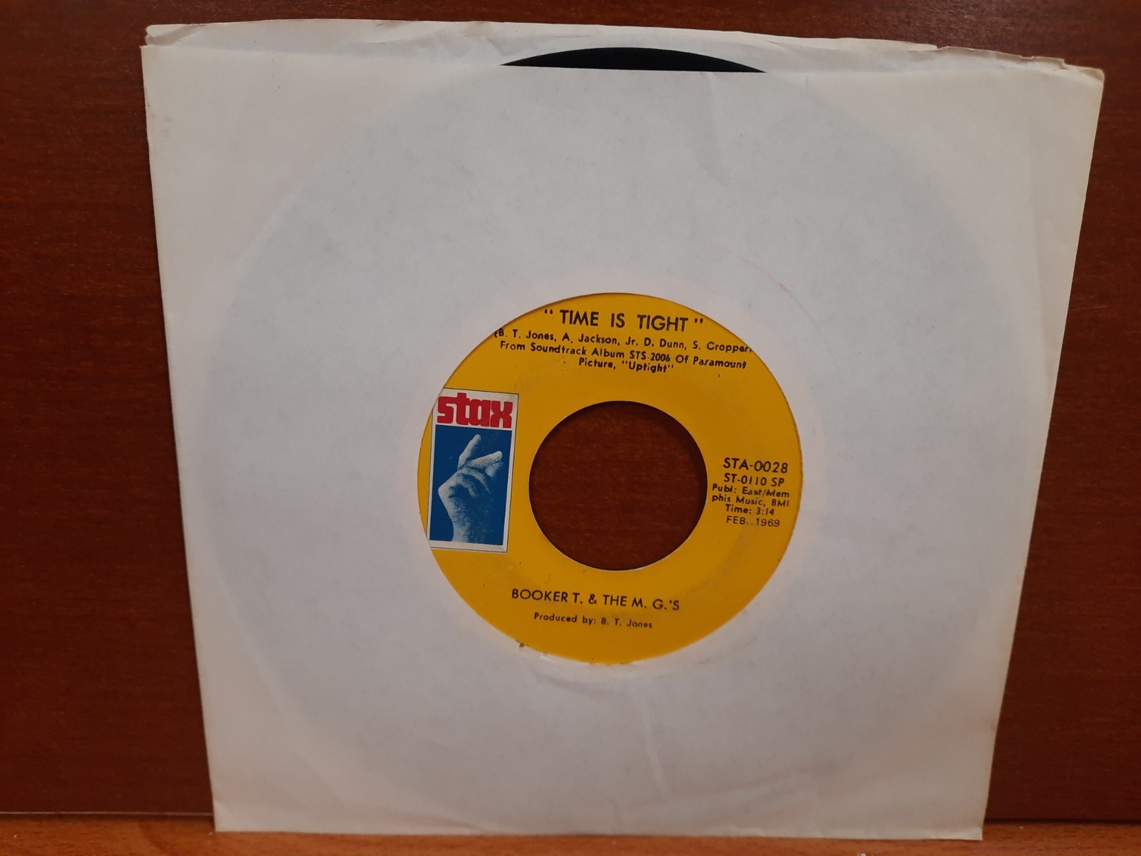 45 / Booker T. & The MG’s / 1969 / Time Is Tight / Johnny, I Love You