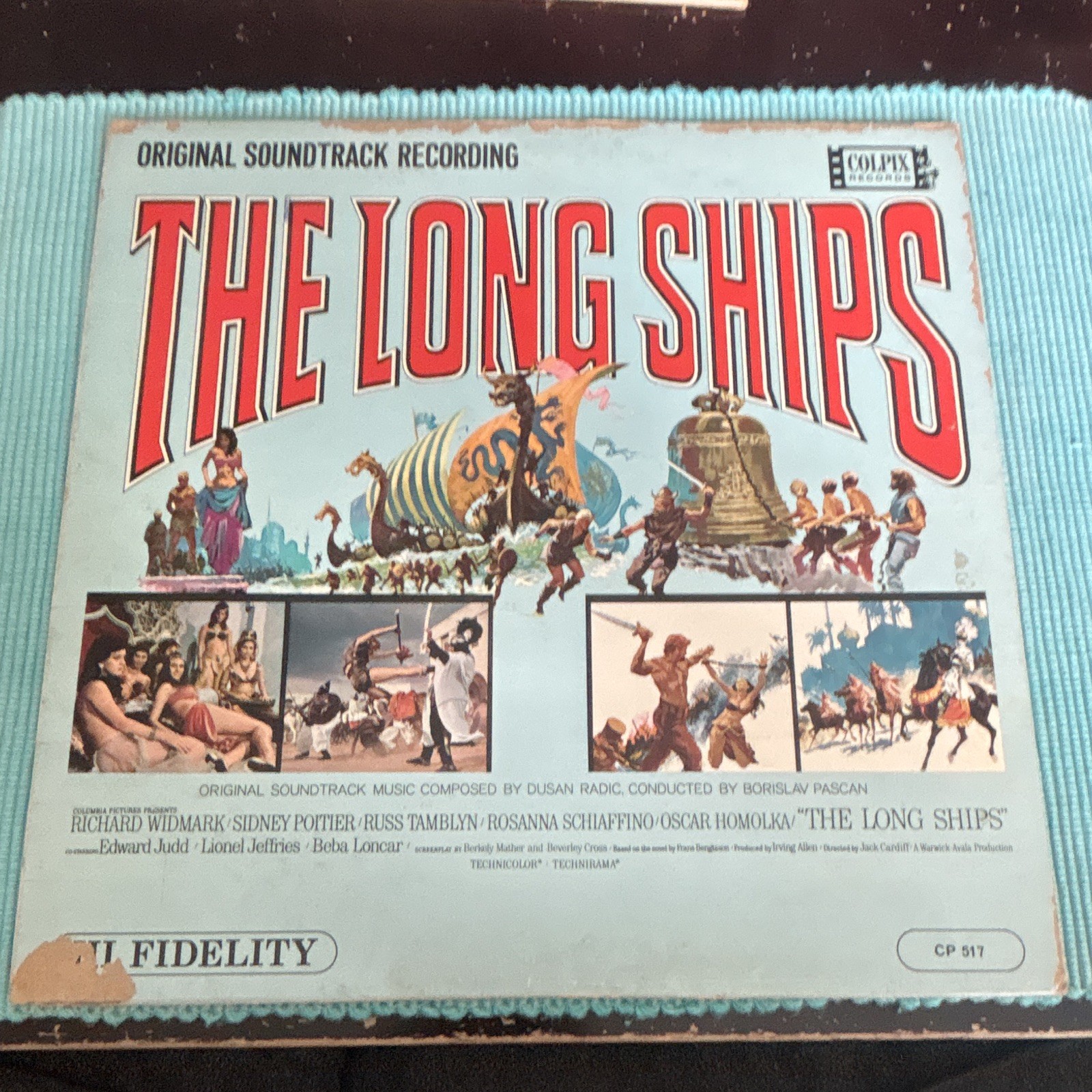 Colpix Records The Long Ships Soundtrack 12″ Black Vinyl LP 33 RPM CP 517 1964