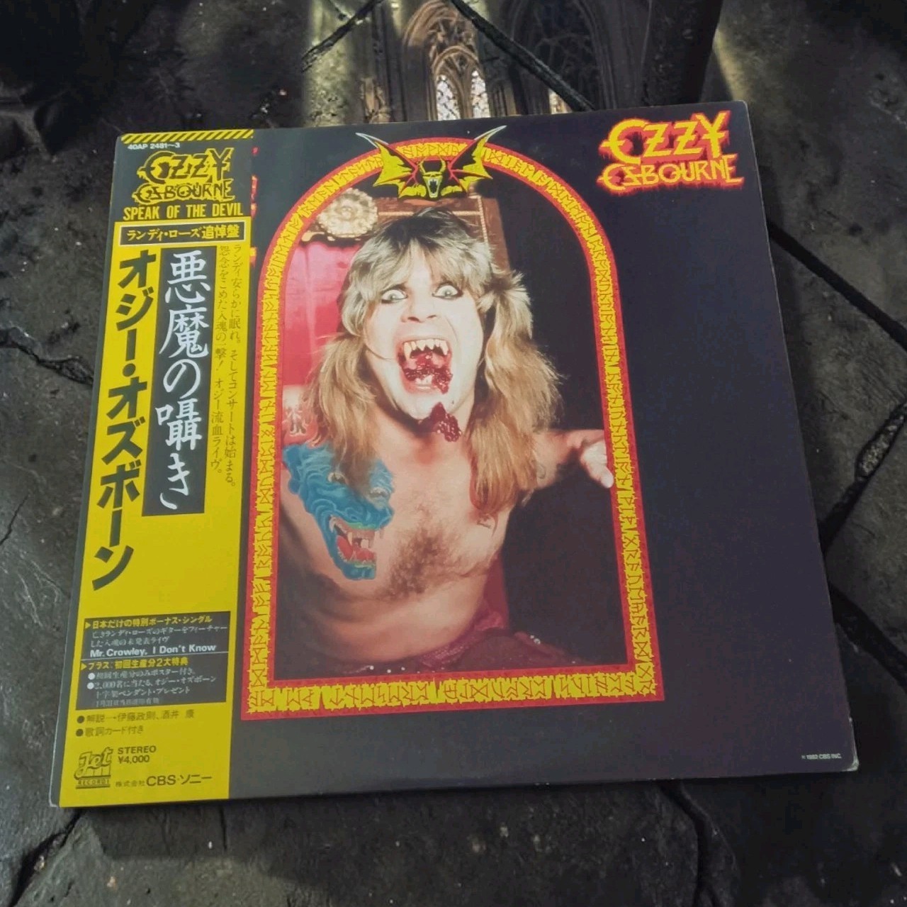OZZY OSBOURNE SPEAK OF THE DEVIL JET 40AP2481 Japan OBI VINYL 3LP