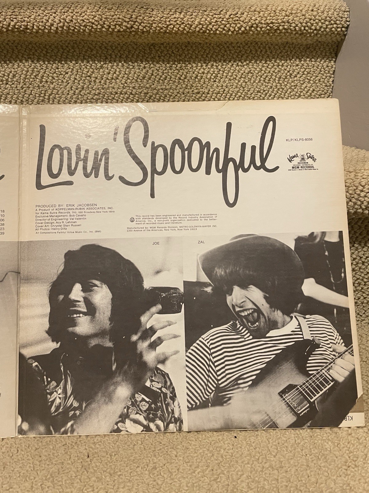 The Best of the Lovin’ Spoonful Vinyl LP Kama Sutra KLPS-8056 1967 4 Band Photos