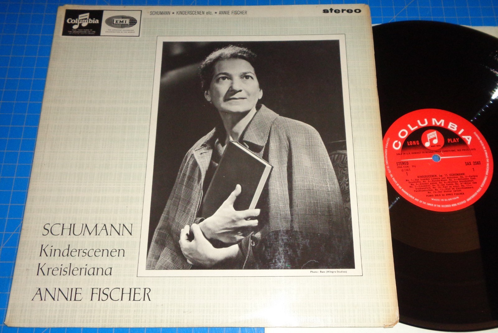 Annie Fischer SCHUMANN Kinderszenen/Kreisleriana – Columbia SAX 2583 S/C Signed