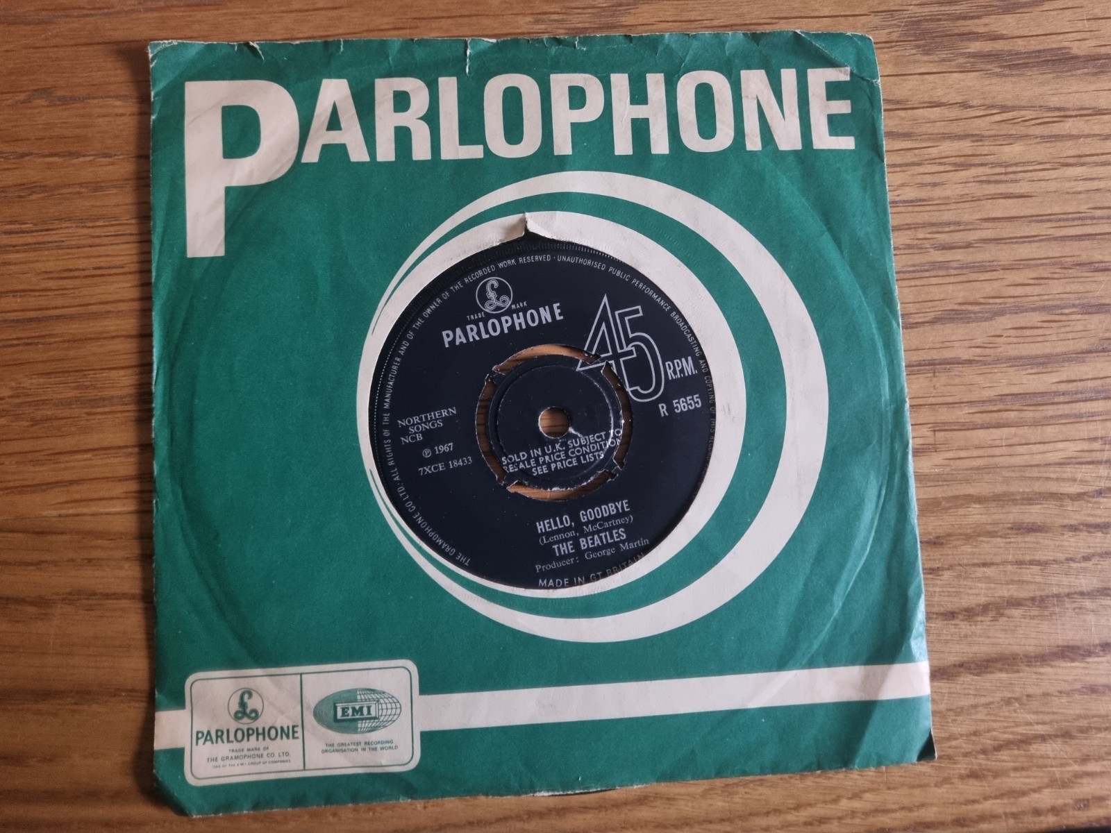 The Beatles – Hello, Goodbye / I Am The Walrus Decca Contract 1967 Parlophone 7″