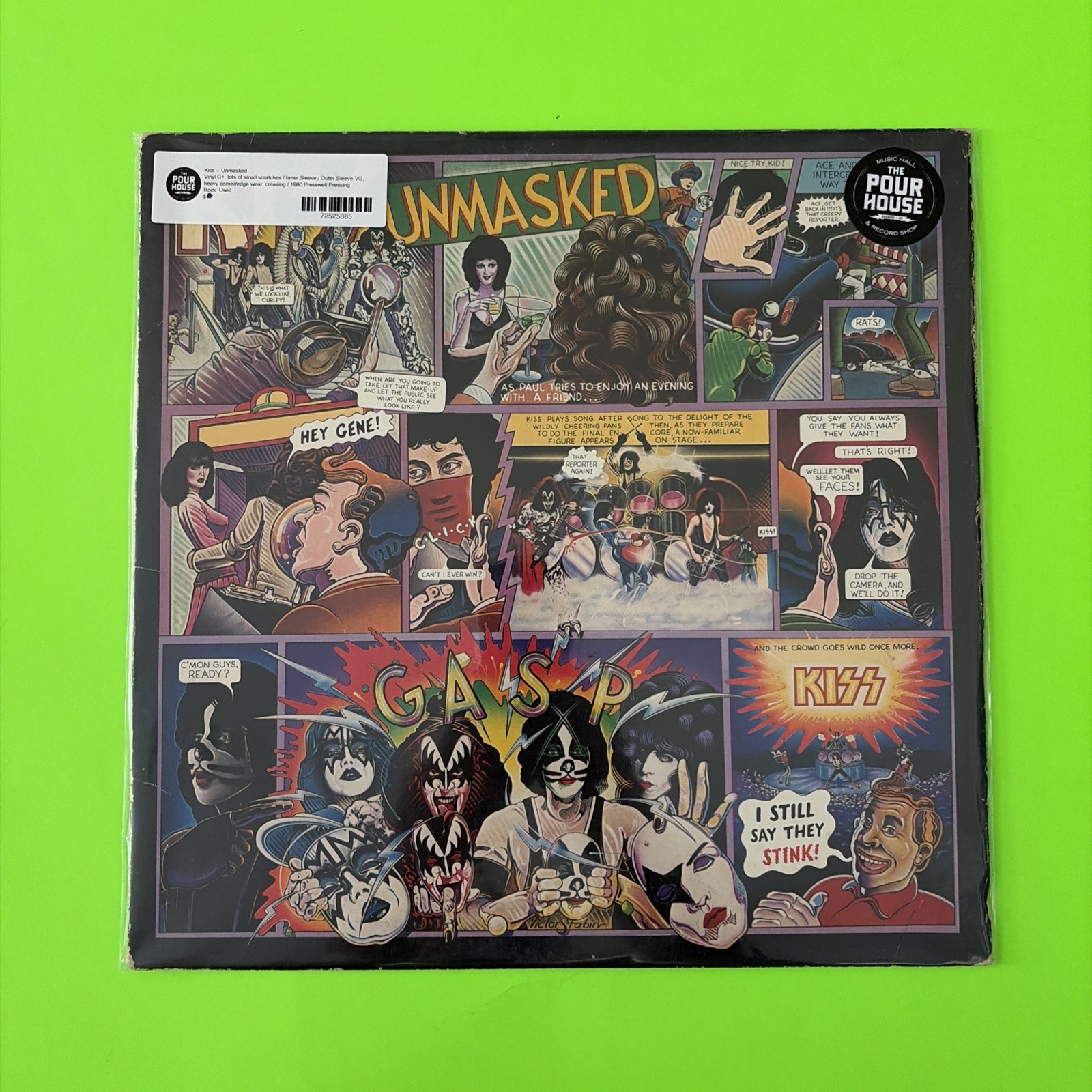 Kiss – Unmasked LP Casablanca NBLP 7225 1980 Pressing