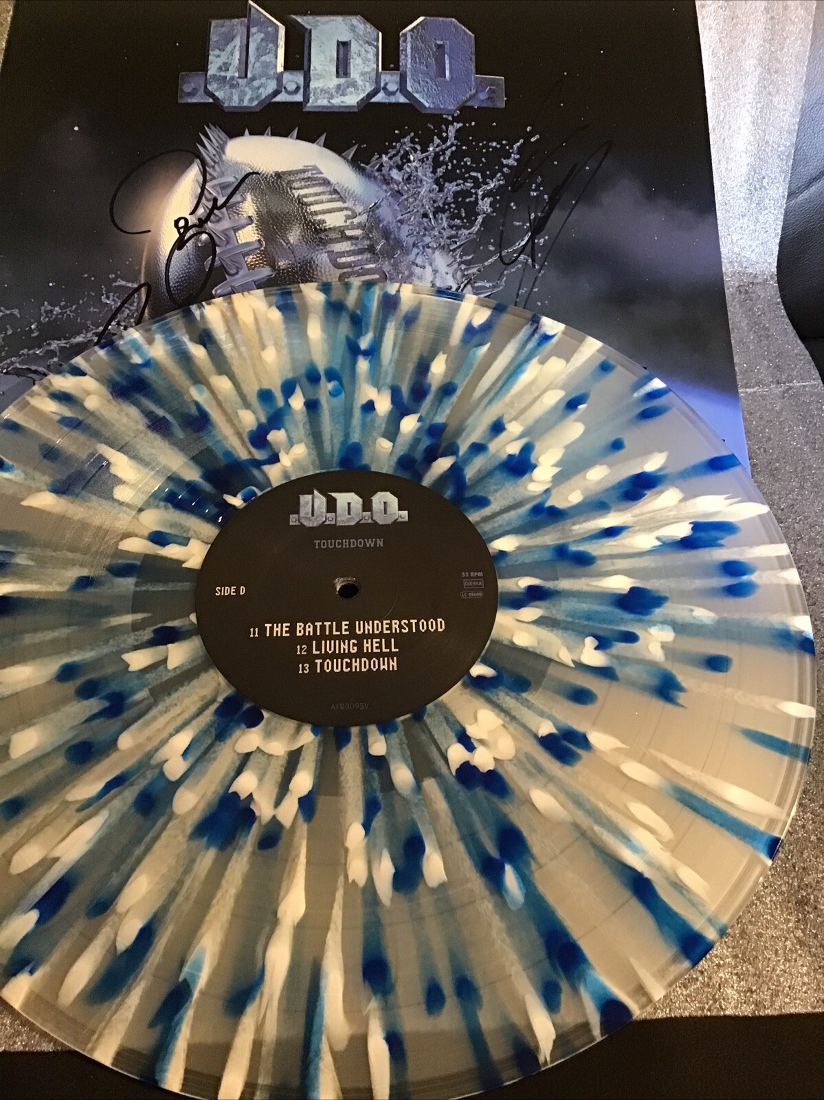 Vinyl Records – U.D.O. – Touchdown-Limited Edition Splatter Pressing, New,signed