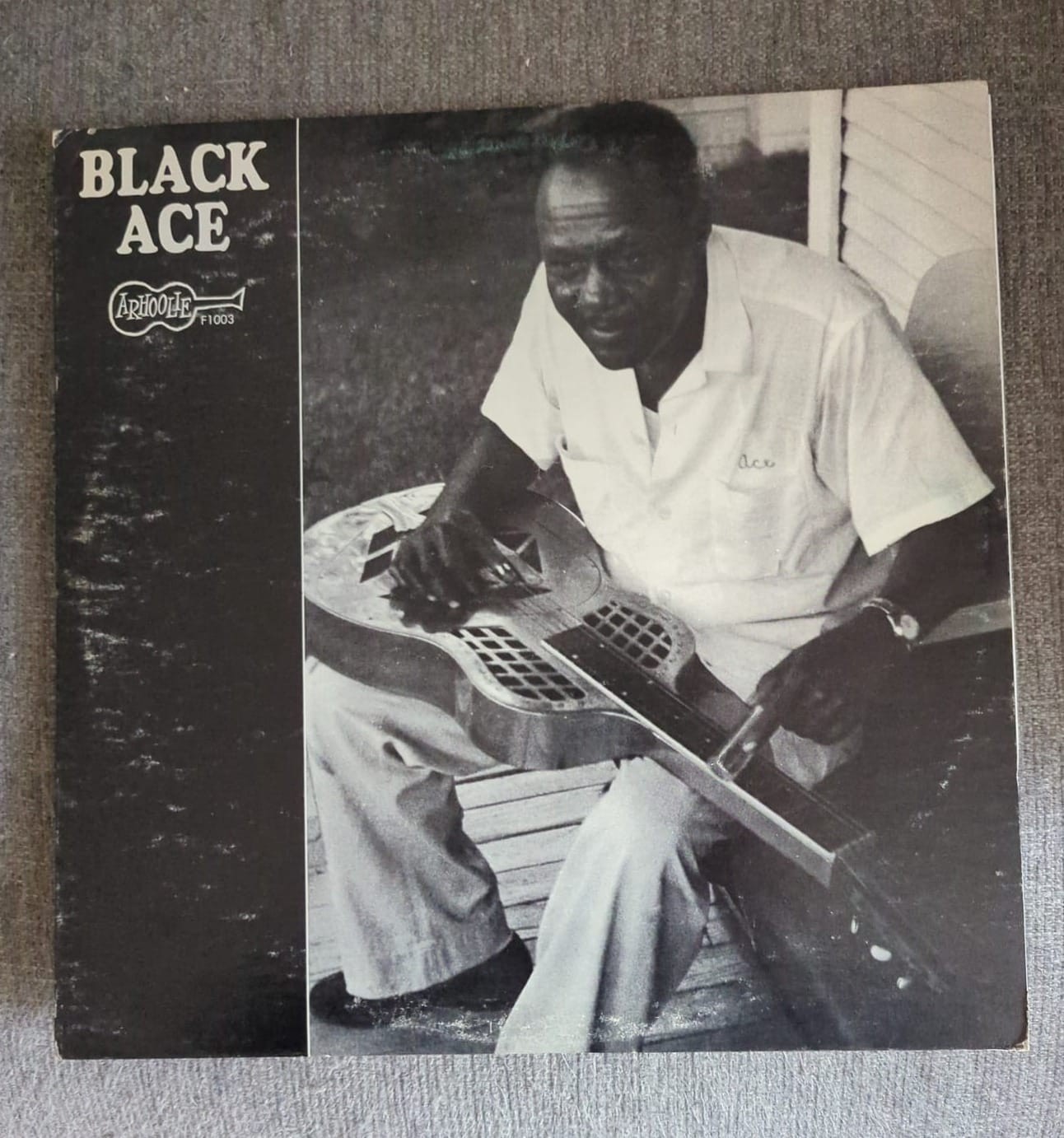 Black Ace Arhoolie Album Vinyl Blues Resonator Guitar