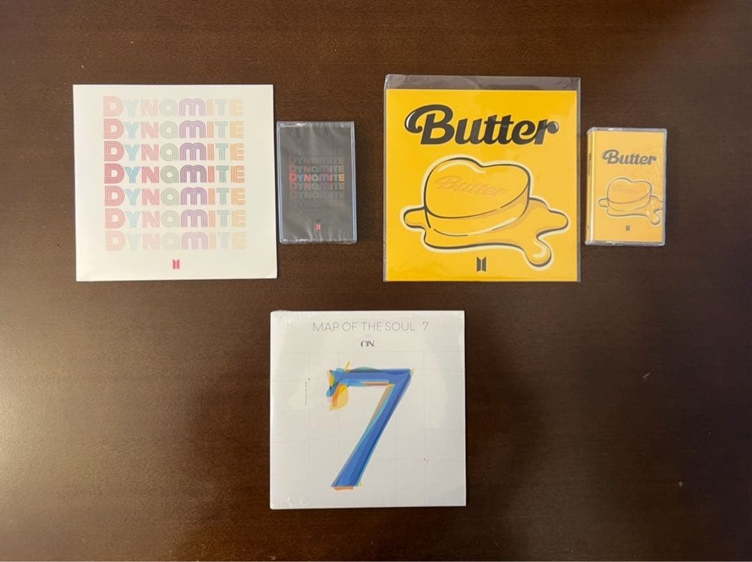【BTS】Official Dynamite & Map of the Soul 7 & Butter Vinyl 7″ New JP