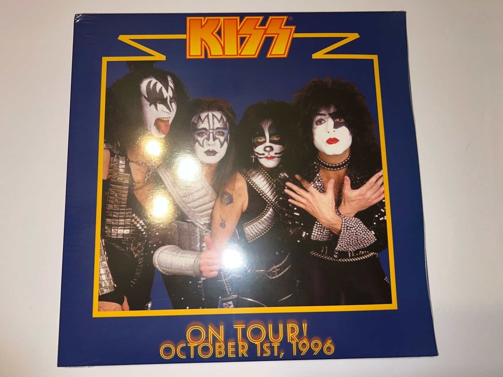 KISS”ON TOUR 1996” REUNION TOUR TRIPLE BLUE/GREEN MARBLED LP/VINYL SEALED.
