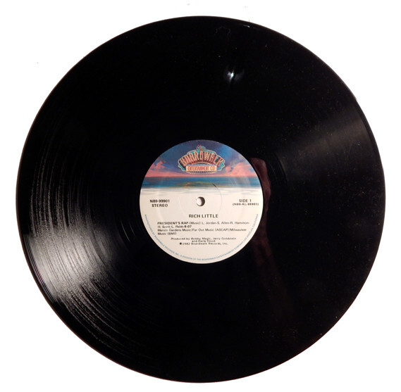 RICH LITTLE 12″ 33 RPM Record “PRESIDENT’S RAP” Novelty NEVER PLAYED MINT-!
