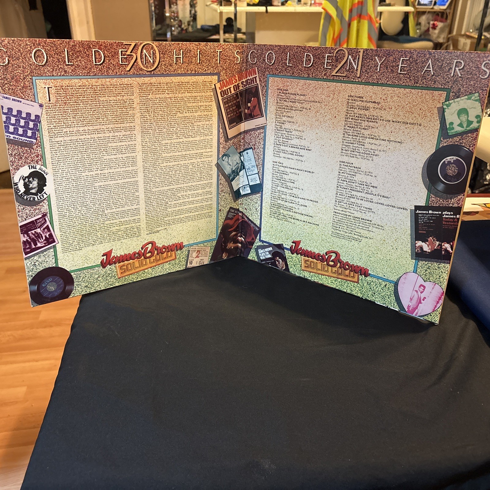 James Brown – Solid Gold – 30 Gold Hits 21 Golden Years 2 VINYL LP SET GATEFOLD