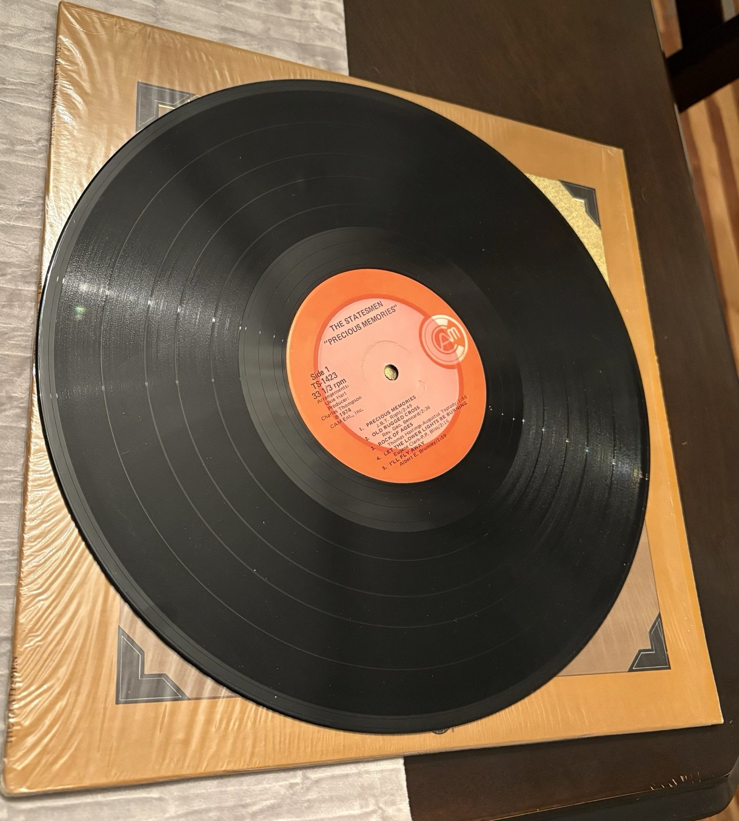 Precious Memories • The Statesmen Quartet Vinyl Record LP (1974) CAM–TS-1423