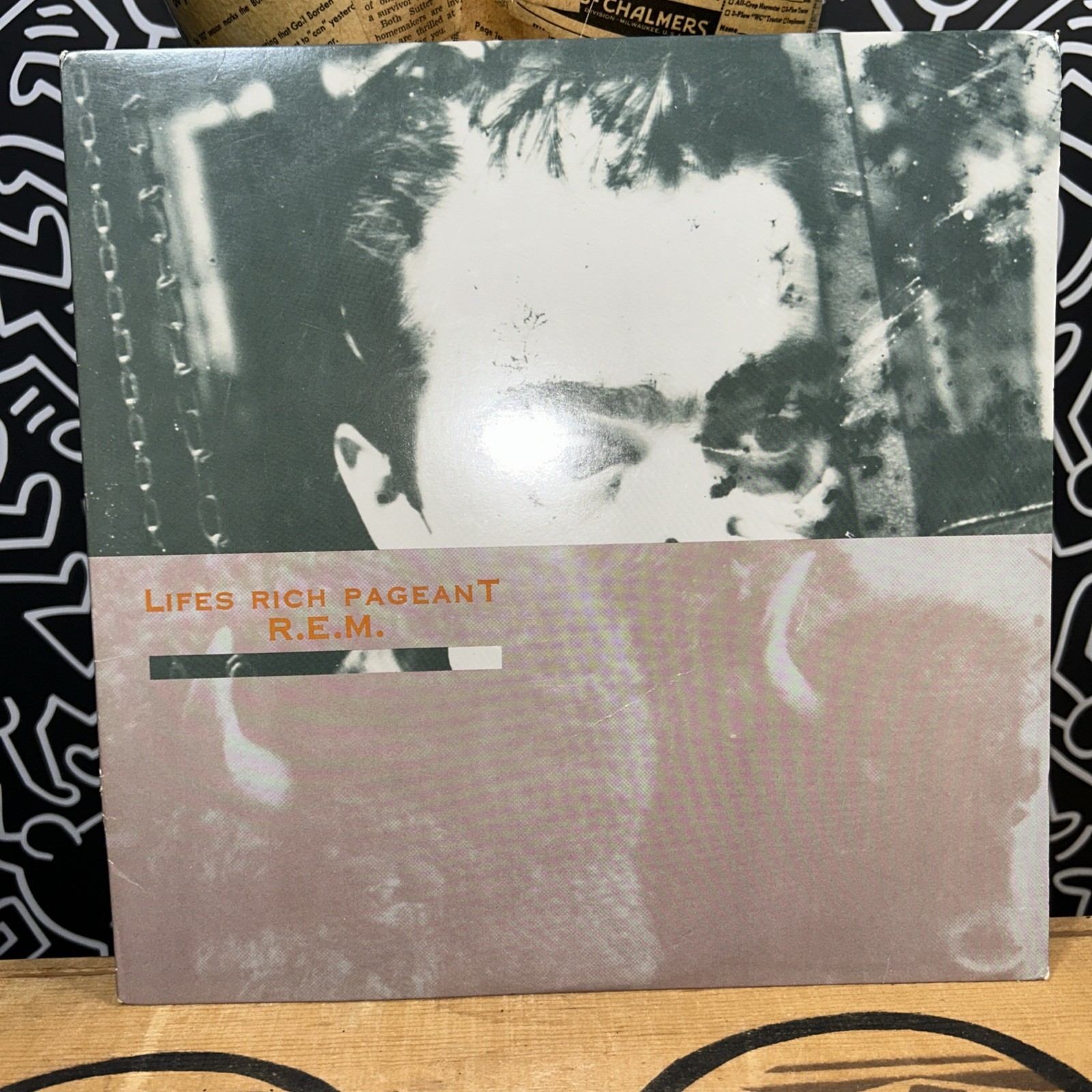 R.E.M. Lifes Rich Pageant LP 1986, IRS Records, Vinyl Indie Rock Alternative NM-