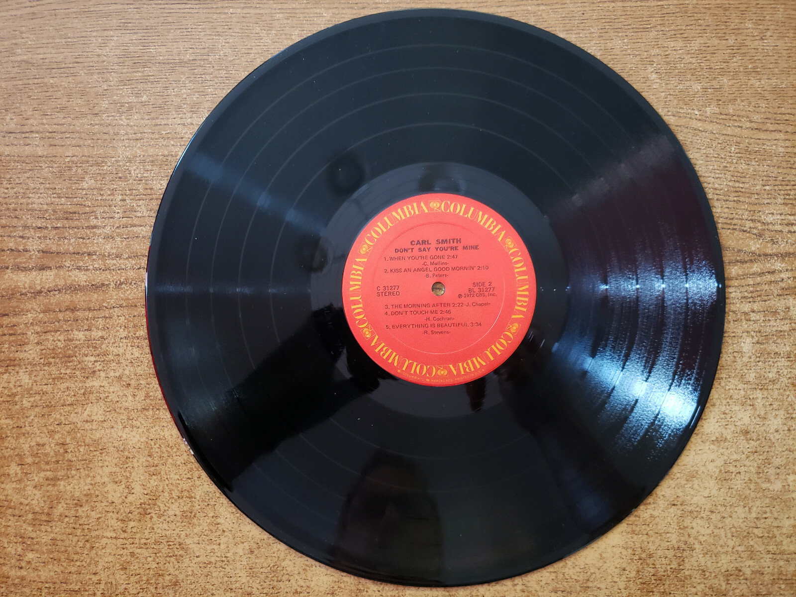 1972 EXCELLENT Carl Smith ?– Don’t Say You’re Mine 31277 LP33