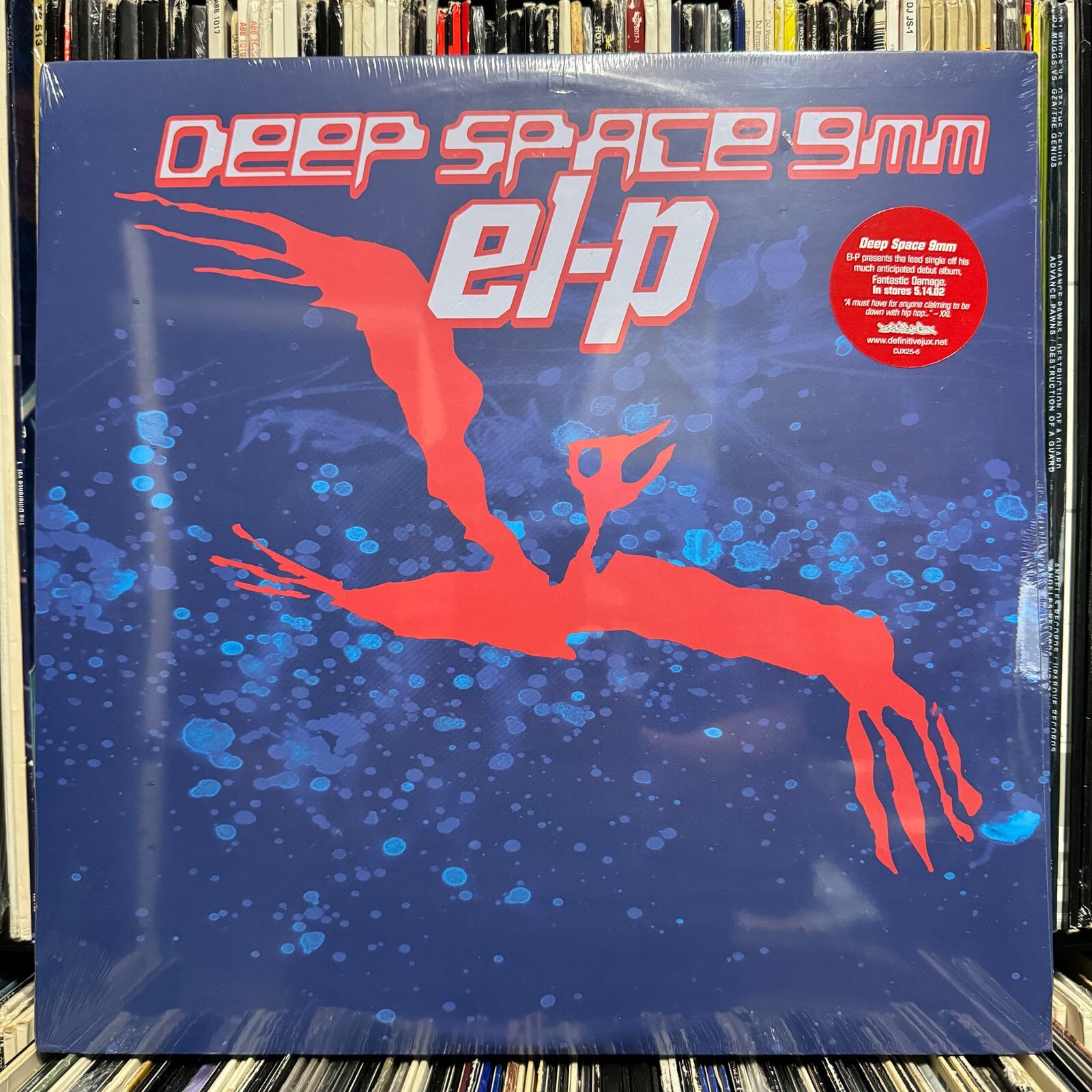 EL-P – DEEP SPACE 9MM / TUNED MASS DAMPER (12″) 2002!!! RARE!!! BLUE VINYL!!!