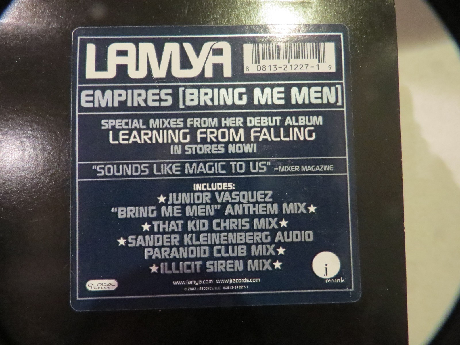 LAMYA ” EMPIRES (BRING ME MEN) ” 12″ MAXI-SINGLE CUT OUT COPY
